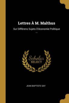 lettres a m. malthus-9780270526288