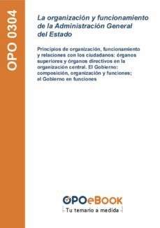 la organizacion y funcionamiento de la administracion general del estado (ebook)-9781524314088