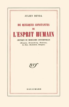 de quelques constantes de l'esprit humain (ebook)-julien benda-9782072057588