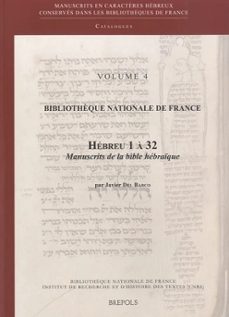 bibliothèque nationale de france. hebreu 1 a 32. manuscrits de la bible hebraique-9782503534688