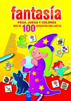 fantasia: pega, juega y colorea: amarillo-9788408089988