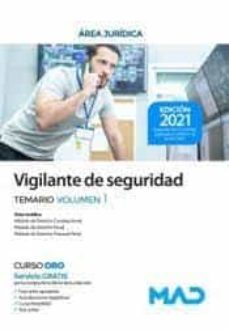 vigilante de seguridad.  temario volumen 1-9788414244388