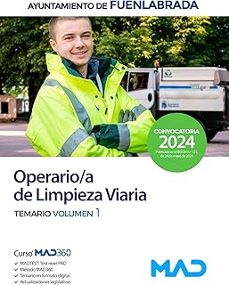 operario/a de limpieza viaria del ayuntamiento de fuenlabrada. temario vol. 1-9788414283288