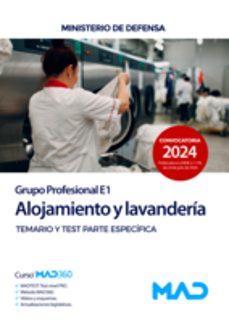 alojamiento y lavandería (grupo profesional e1). personal laboral de ministerios. temario específico y test-9788414285688