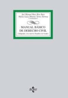 manual basico de derecho civil (adaptado a los nuevos estudios de grado)-9788430951888