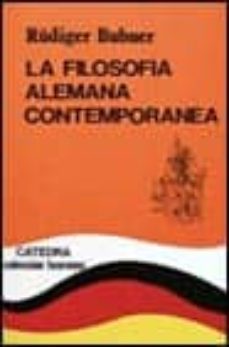 la filosofia alemana contemporanea (2ª ed.)-9788437604688