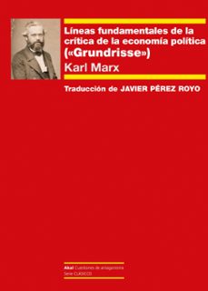 lineas fundamentales de la critica de la economia politica-karl marx-9788446054788
