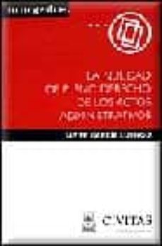 la nulidad de pleno derecho de los actos administrativos-9788447018888