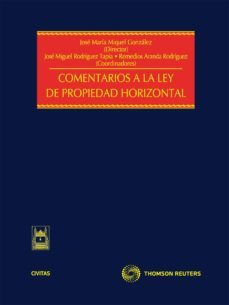 comentarios a la ley de propiedad horizontal-jose maria miquel gonzalez-9788447036288