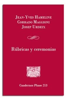 rubricas y ceremonias-jean yves hameline-9788498056488