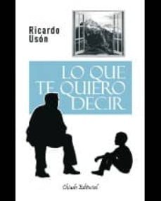 lo que te quiero decir-ricardo uson-9789895104888