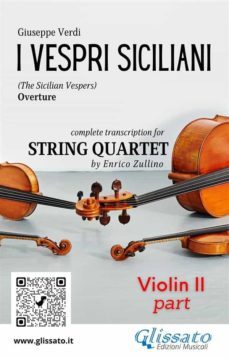 violin ii part of "i vespri siciliani" for string quartet (ebook)-9791220864688