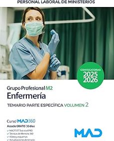 enfermeria (grupo profesional m2). ministerios. temario parte esp ecifica. volumen 2.-9791370282288