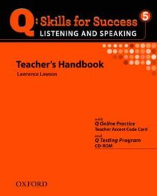 q skills for success: listening and speaking 5: teacher s book with testing program cd-rom-9780194756198