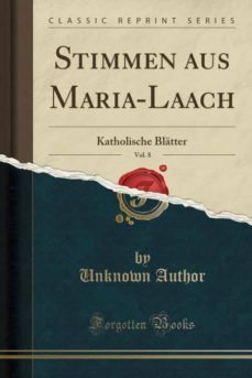 stimmen aus maria-laach, vol. 8-9780282134198