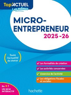 top'actuel micro-entrepreneur  2025-2026 (ebook)-bénédicte deleporte-9782017903598