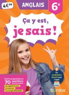 ça y est, je sais ! anglais 6e-9782047359198