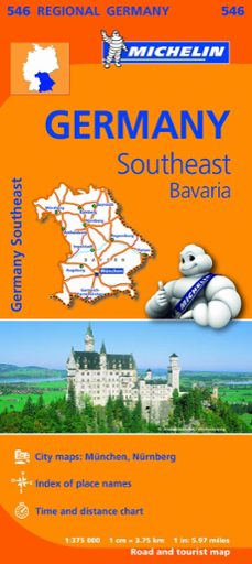 mapa regional germany southeast bavaria-9782067183698