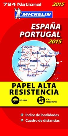 mapa españa - portugal "alta resistencia" 2015 ref. 17794-9782067199798