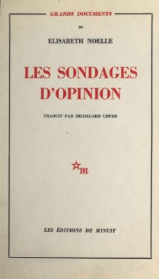 les sondages d'opinion (ebook)-élisabeth noëlle-9782707333698