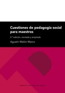 cuestiones de pedagogia social para maestros-9788413403298