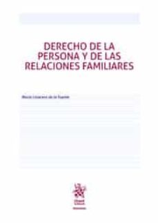 derecho de la persona y de las relaciones familiares-9788413785998