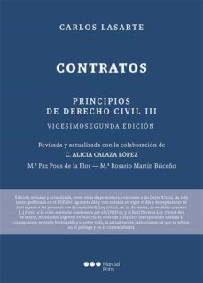 principios de derecho civil tomo iii: contratos 22ª edicion-9788413811598