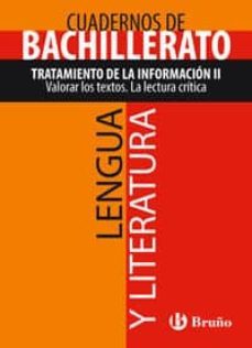 cuaderno lengua y literatura bachillerato tratamiento de la infor-9788421660898