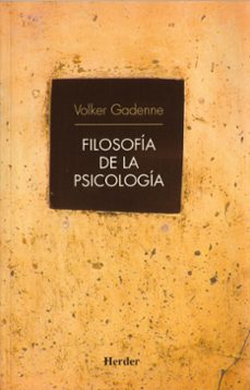 filosofia de la psicologia-volker gadenne-9788425424298