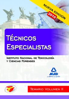 tecnicos especialistas del instituto nacional de toxicologia y ci encias forenses. temario. volumen ii-9788467650198
