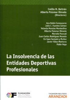 la insolvencia de las entidades deportivas profesionales-9788490142998