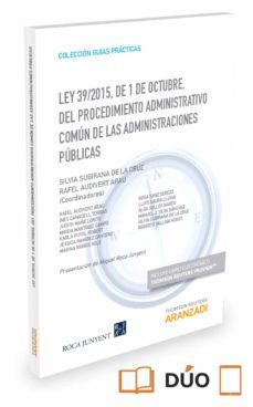 ley 39/20105, de 1 de octubre, del procedimiento administrativo comun de las administraciones publicas-silvia subirana de la cruz-9788491356998