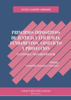 principios impositivos de justicia y eficiencia: fundamentos, con flicto y proyec-zulema calderon corredor-9788491482598