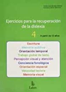 ejercicios para la recuperacion de la dislexia 4 (12 años)-maria jose berdejo benedi-francisca bach alemany-9788492785698