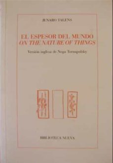 el espesor del mundo= on the nature of things-9788497422598