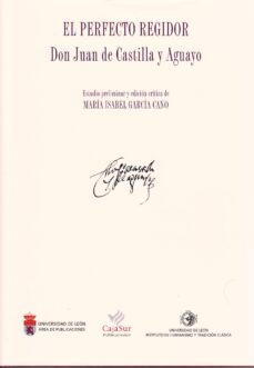 el perfecto regidor don juan de castilla y aguayo-maria isabel garcia cano-9788497734998