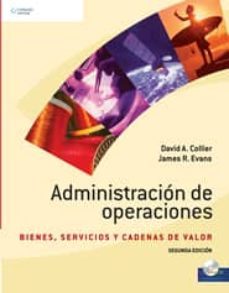 administracion de operaciones (2ª ed.)-evans collier-9789706868398