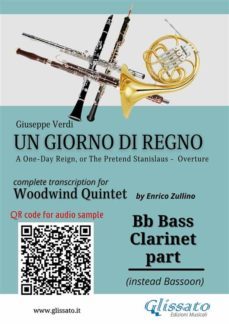 bb bass clarinet (instead bassoon) part of "un giorno di regno" for woodwind quintet (ebook)-9791221373998
