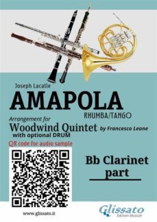 bb clarinet part of "amapola" for woodwind quintet (ebook)-9791221386998