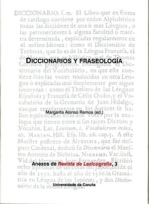 Diccionarios Y Fraseologia por Margarita Alonso Ramos