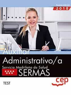 Auxiliar Administrativo Servicio Madrileño De Salud Test (sermas) por Vv.aa.