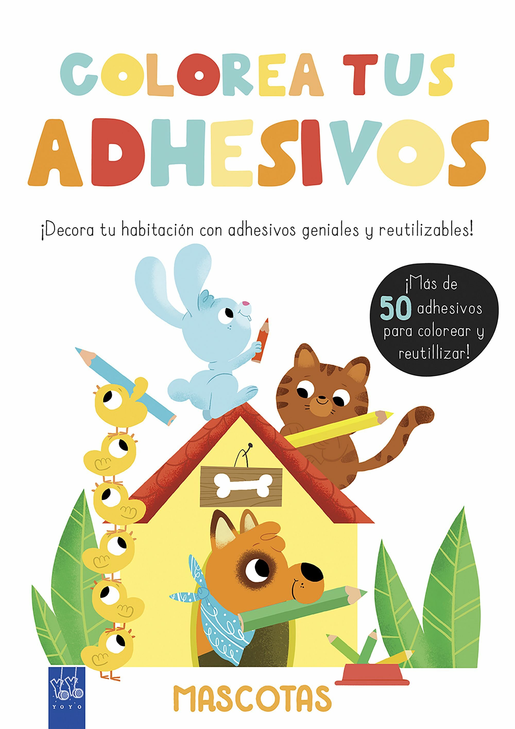Colorea Tus Adhesivos. Mascotas por Yoyo