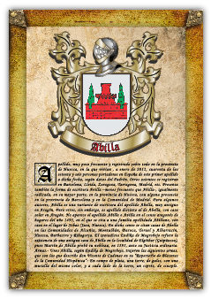Apellido Abilla / Origen, Historia Y Heráldica De Los Linajes Y Apellidos Españoles E Hispanoamericanos