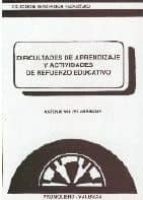 dificultades de aprendizaje y actividades de refuerzo educativo-antonio valles arandiga-9788479860318 dificultades de aprendizaje y actividades de refuerzo educativo-antonio valles arandiga-9788479860318