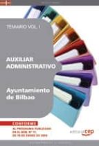 auxiliar administrativo del ayuntamiento de bilbao. temario vol. i.-9788499375168 auxiliar administrativo del ayuntamiento de bilbao. temario vol. i.-9788499375168