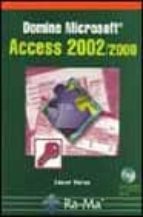 Domine microsoft access 2002/2000 PDF uTorrent 978-8478975488 por Cesar perez