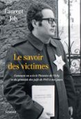 LE SAVOIR DES VICTIMES