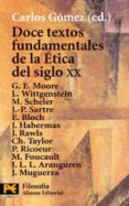 doce textos fundamentales de la etica del siglo xx-carlos gomez-9788420643908 doce textos fundamentales de la etica del siglo xx-carlos gomez-9788420643908