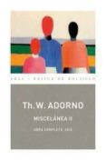 miscelanea ii-theodor w. adorno-9788446016908 miscelanea ii-theodor w. adorno-9788446016908