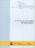 ley 40/2015, de 1 de octubre, de régimen jurídico del sector públ ico-9788447607808 ley 40/2015, de 1 de octubre, de régimen jurídico del sector públ ico-9788447607808